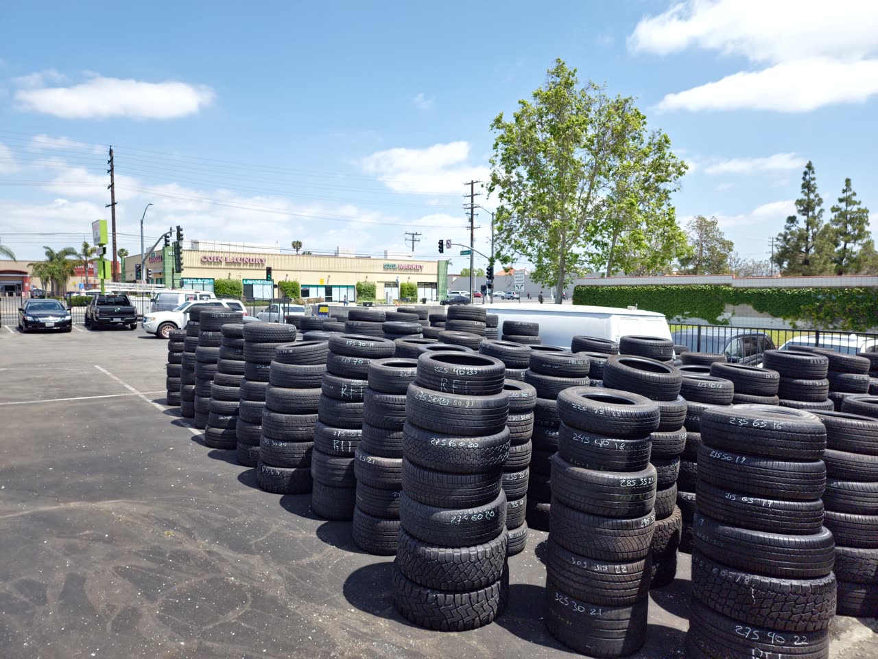 Tire work on the shop floor at Tire Mart